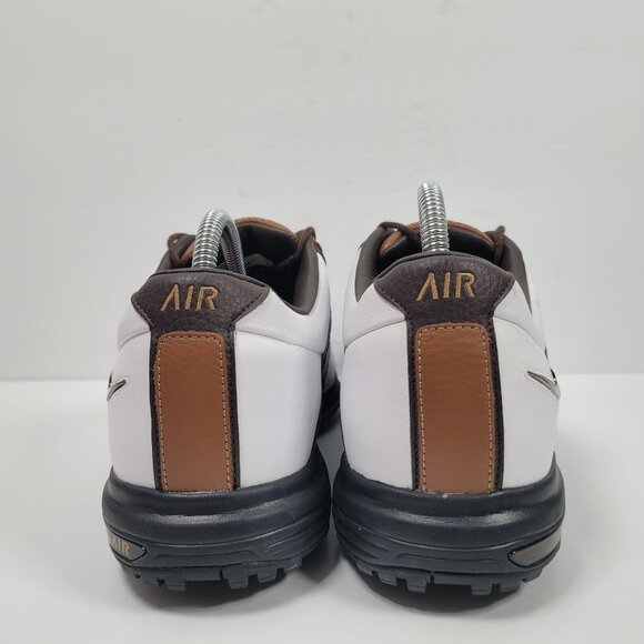 Nike Air Tour Saddle Men's White Brown Golf Shoes 418535-172 US Size 8 - Picture 4 of 8